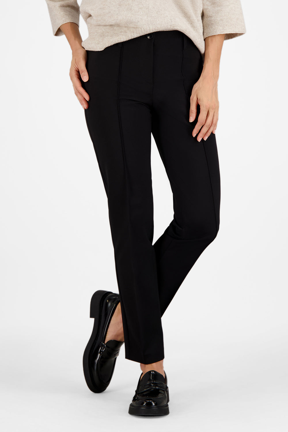 ATELIER GARDEUR Zene61 Zigarettenhose - Midnight Noir - ZENE61 602471.1099 von Atelier Gardeur