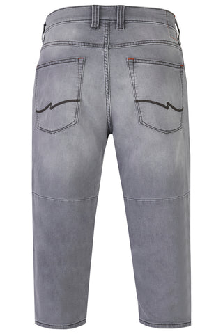 HATTRIC WORKER CAPRI Jeans - Steel Mist Grey - 696015 7712.04