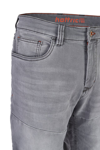 HATTRIC WORKER CAPRI Jeans - Steel Mist Grey - 696015 7712.04