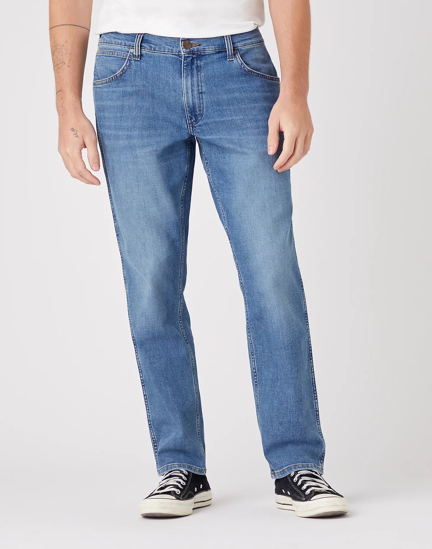 WRANGLER GREENSBORO Jeans - Harbor Mist Blue - W15QYJ38R