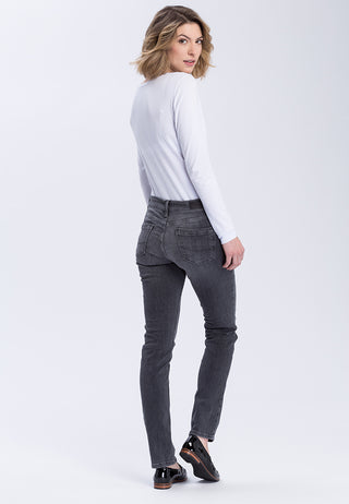 CROSS JEANS Anya Five Pocket - Charcoal Denim Glow - P489-122