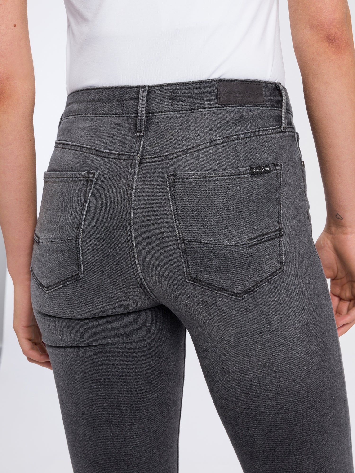 CROSS JEANS Alan Five Pocket - Smoke Harbor Grey - N497-312 von Cross Jeans