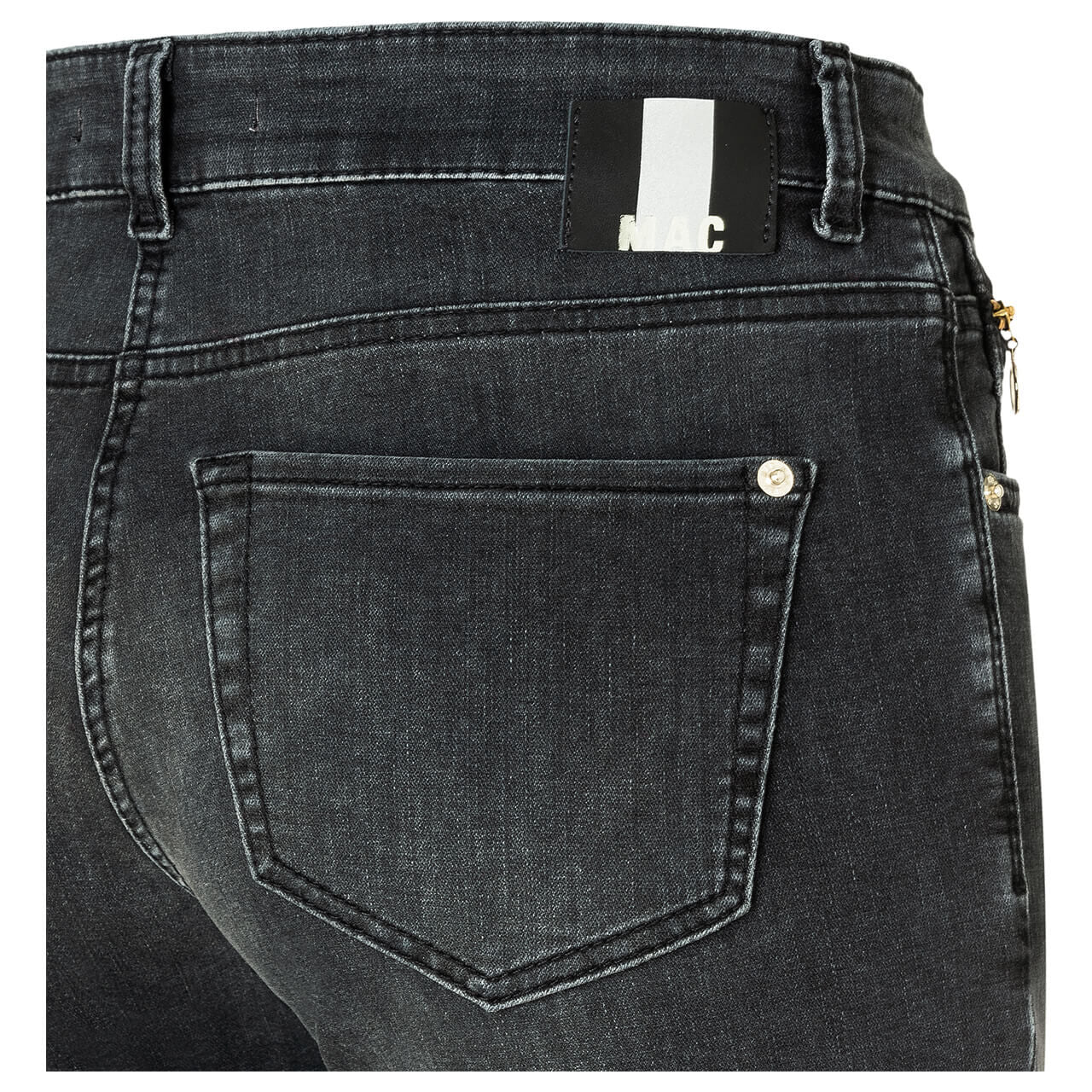 MAC SLIM commercial grey wash 5940-90-0380L D933 Slim Jeans - Charcoal Storm Grey - 5940-90-0380L-D933 von MAC
