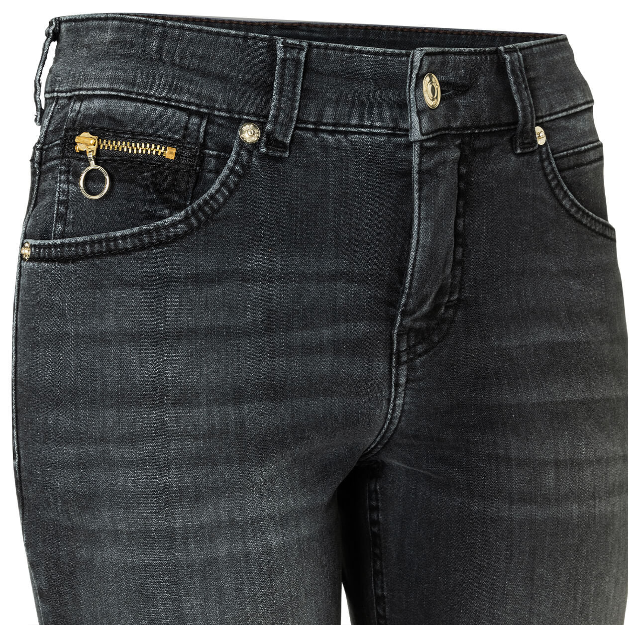 MAC SLIM commercial grey wash 5940-90-0380L D933 Slim Jeans - Charcoal Storm Grey - 5940-90-0380L-D933 von MAC