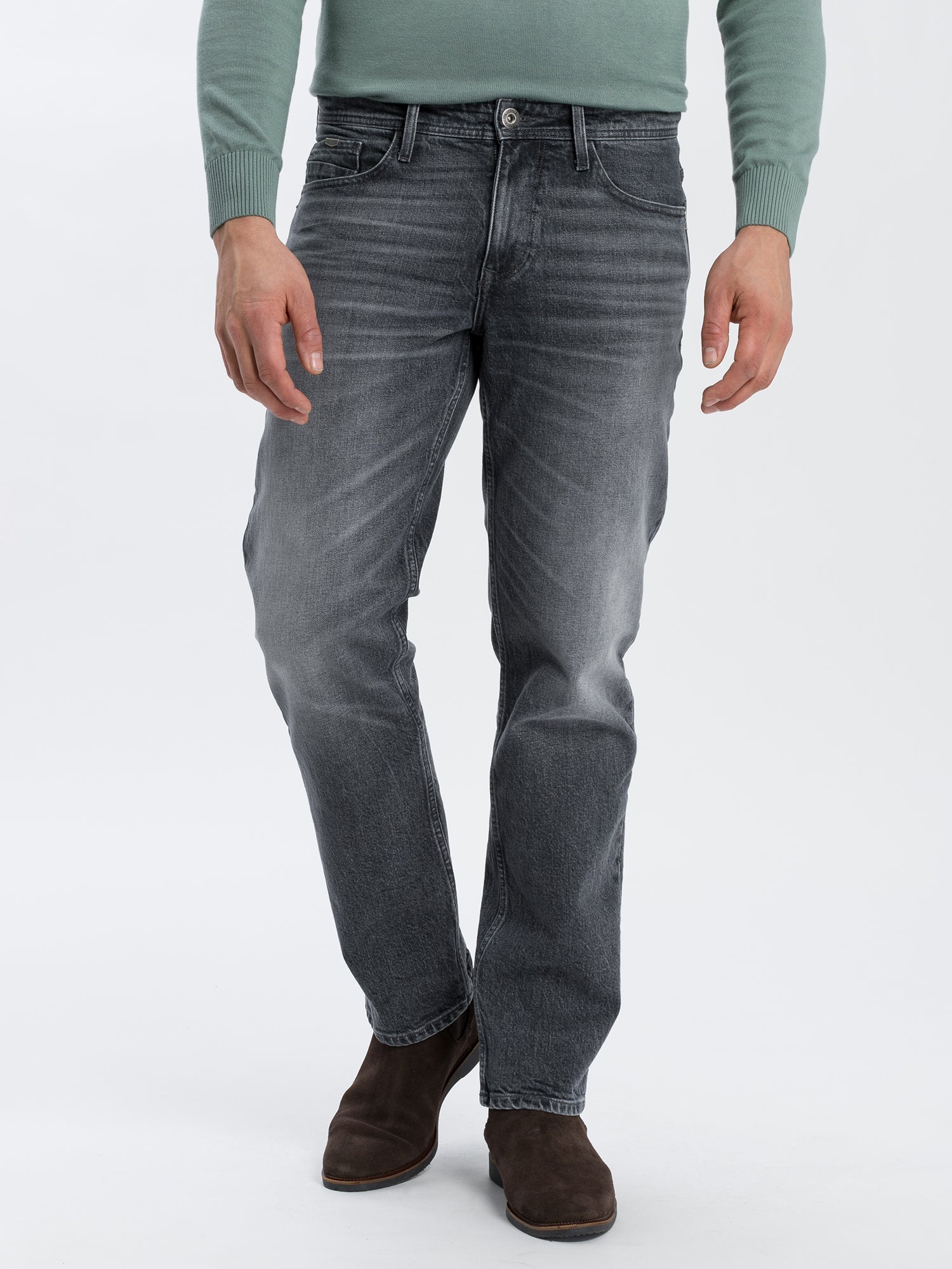 CROSS JEANS ANTONIO Five Pocket - Stonewash Shadow Grey - E161-299