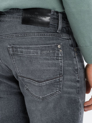 CROSS JEANS ANTONIO Five Pocket - Stonewash Shadow Grey - E161-299