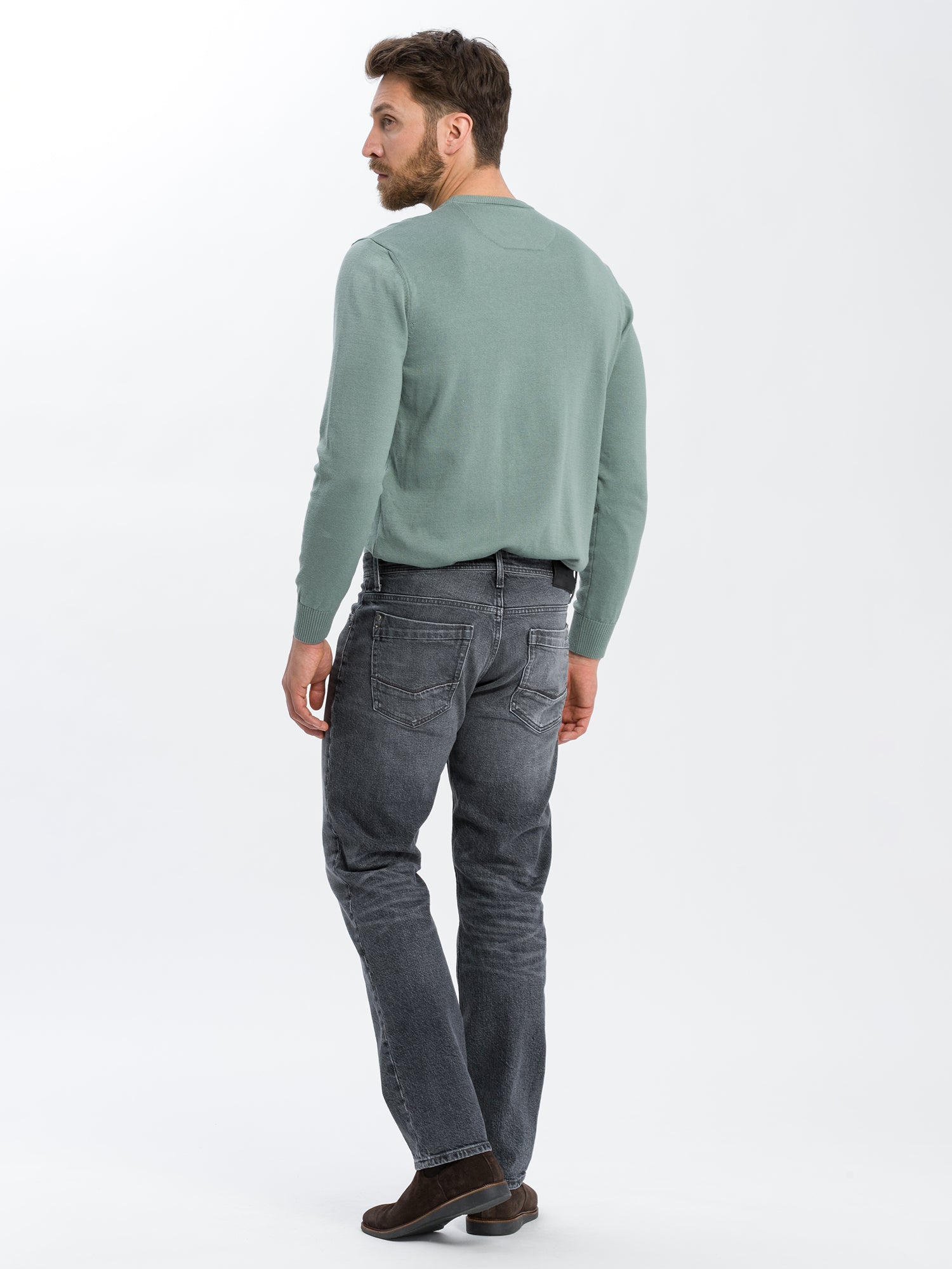 CROSS JEANS ANTONIO Five Pocket - Stonewash Shadow Grey - E161-299 von Cross Jeans
