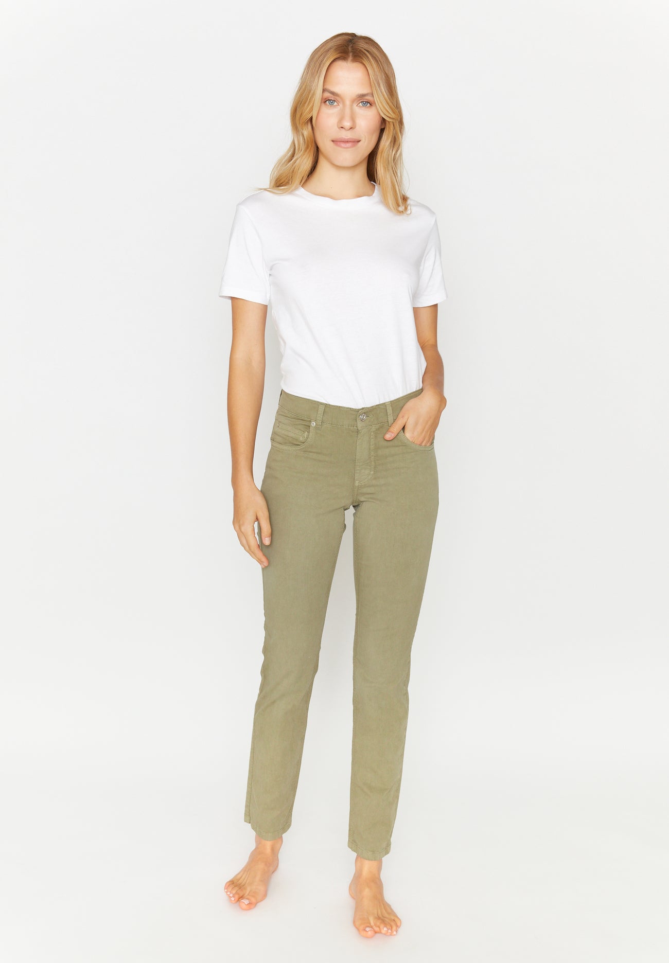 ANGELS JEANS Cici Straight-Leg Jeans - Soft Sage Green - 332 3400.53558 von Angels Jeans