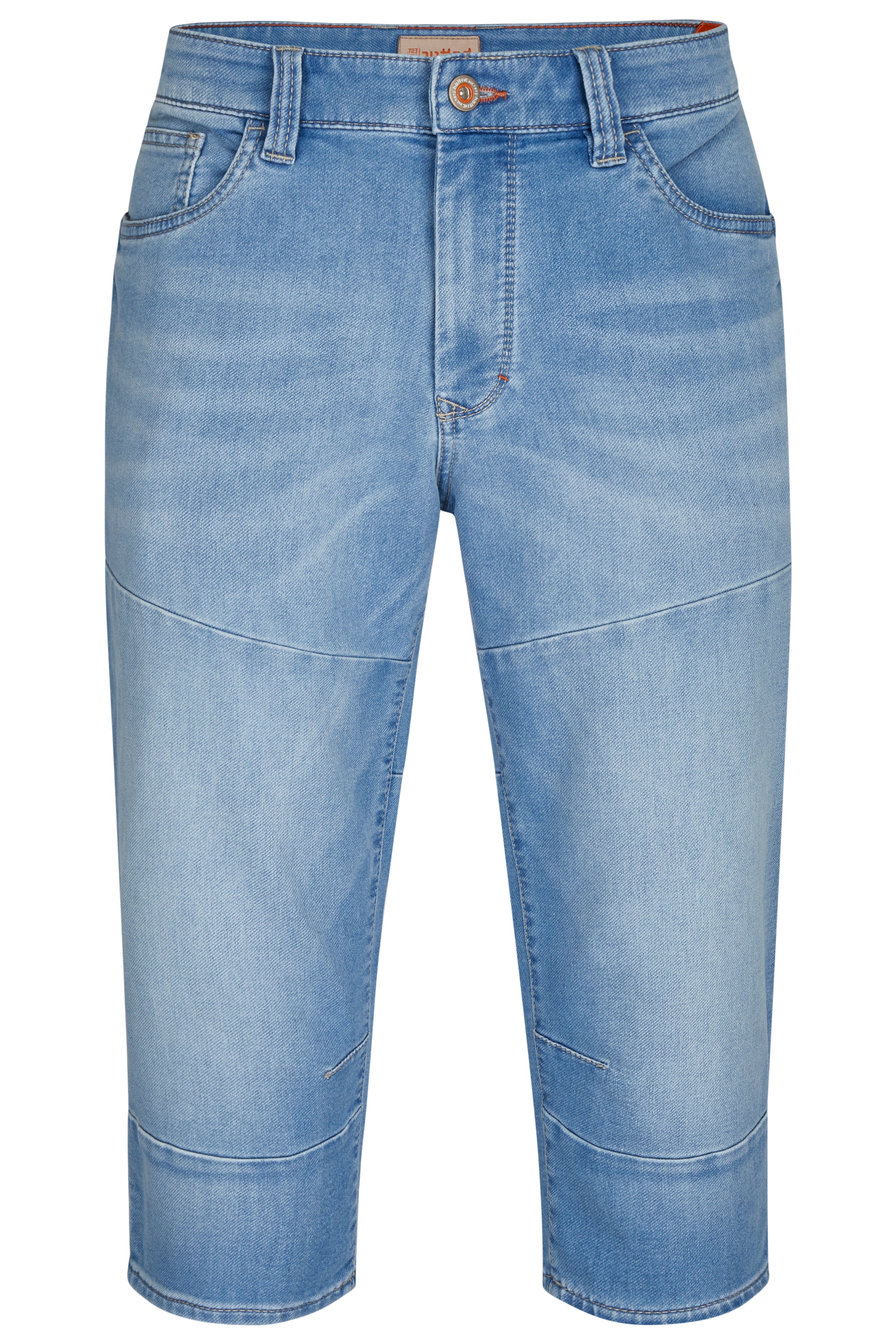 HATTRIC WORKER CAPRI - Pale Washed Denim - 696015 7712.43