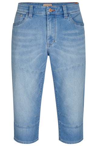HATTRIC WORKER CAPRI - Pale Washed Denim - 696015 7712.43