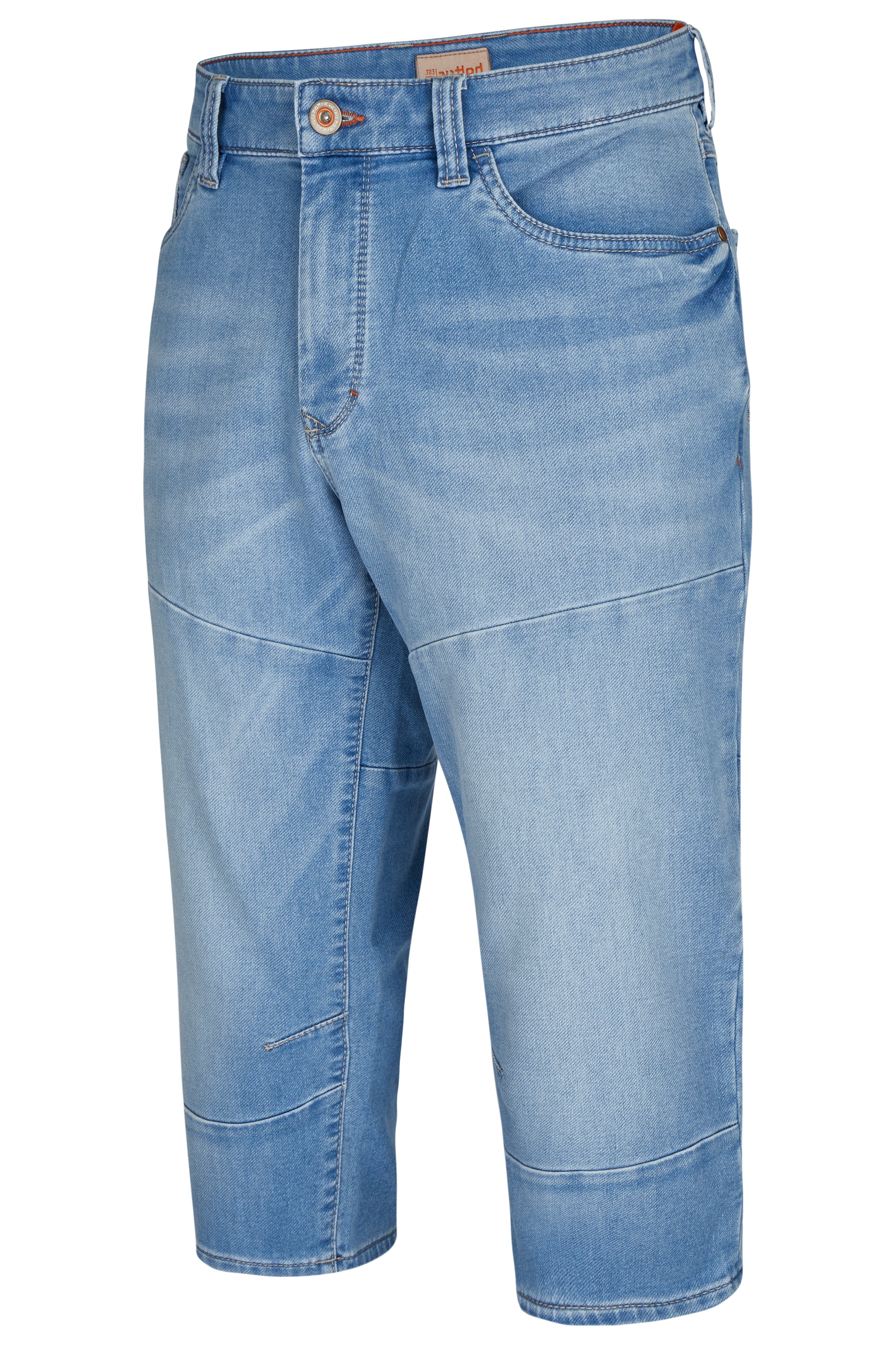 HATTRIC WORKER CAPRI - Pale Washed Denim - 696015 7712.43