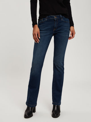 CROSS JEANS LAUREN Bootcut Jeans - Midnight River Blue - H485-005