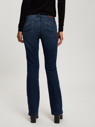 CROSS JEANS LAUREN Bootcut Jeans - Midnight River Blue - H485-005