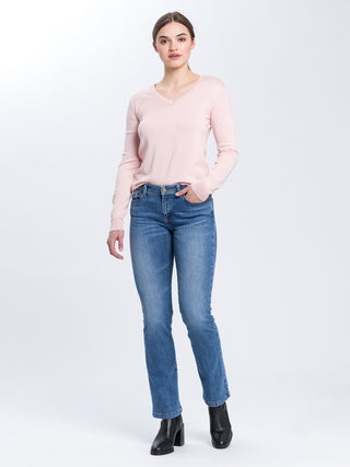 CROSS JEANS LAUREN Bootcut Jeans - Dusty Ocean Mist - H485-017