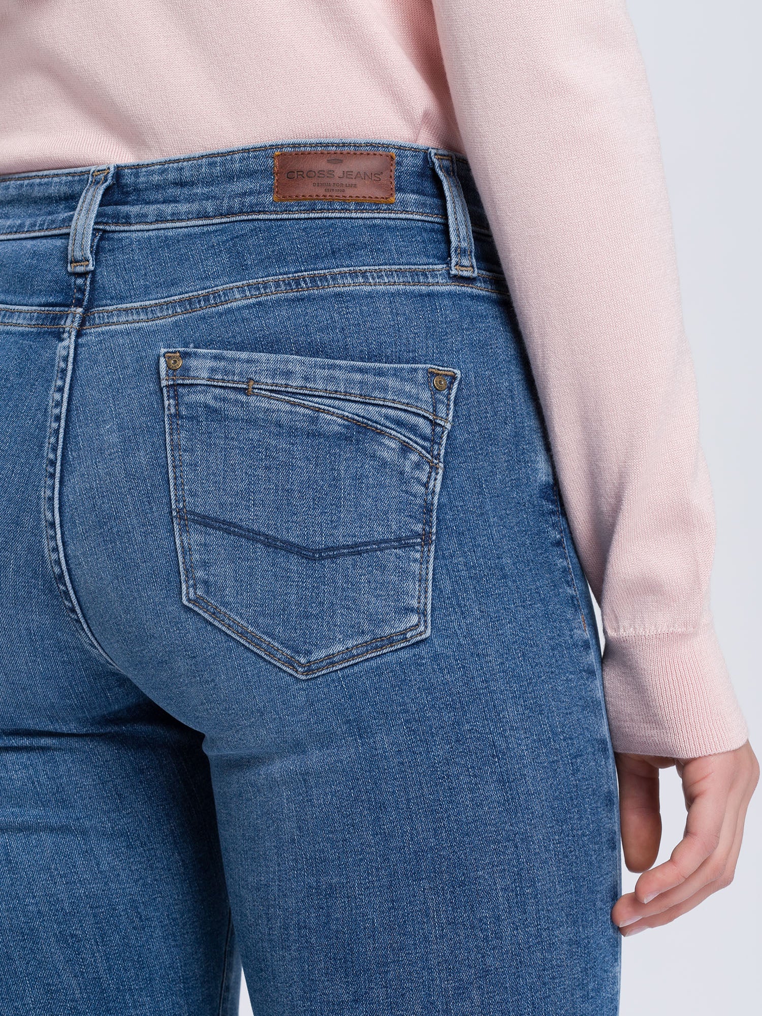 CROSS JEANS LAUREN Bootcut Jeans - Dusty Ocean Mist - H485-017 von Cross Jeans