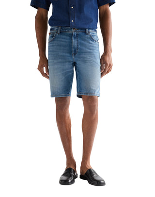WRANGLER TEXAS SHORTS habor blue 112377790 - TOUGHLITE