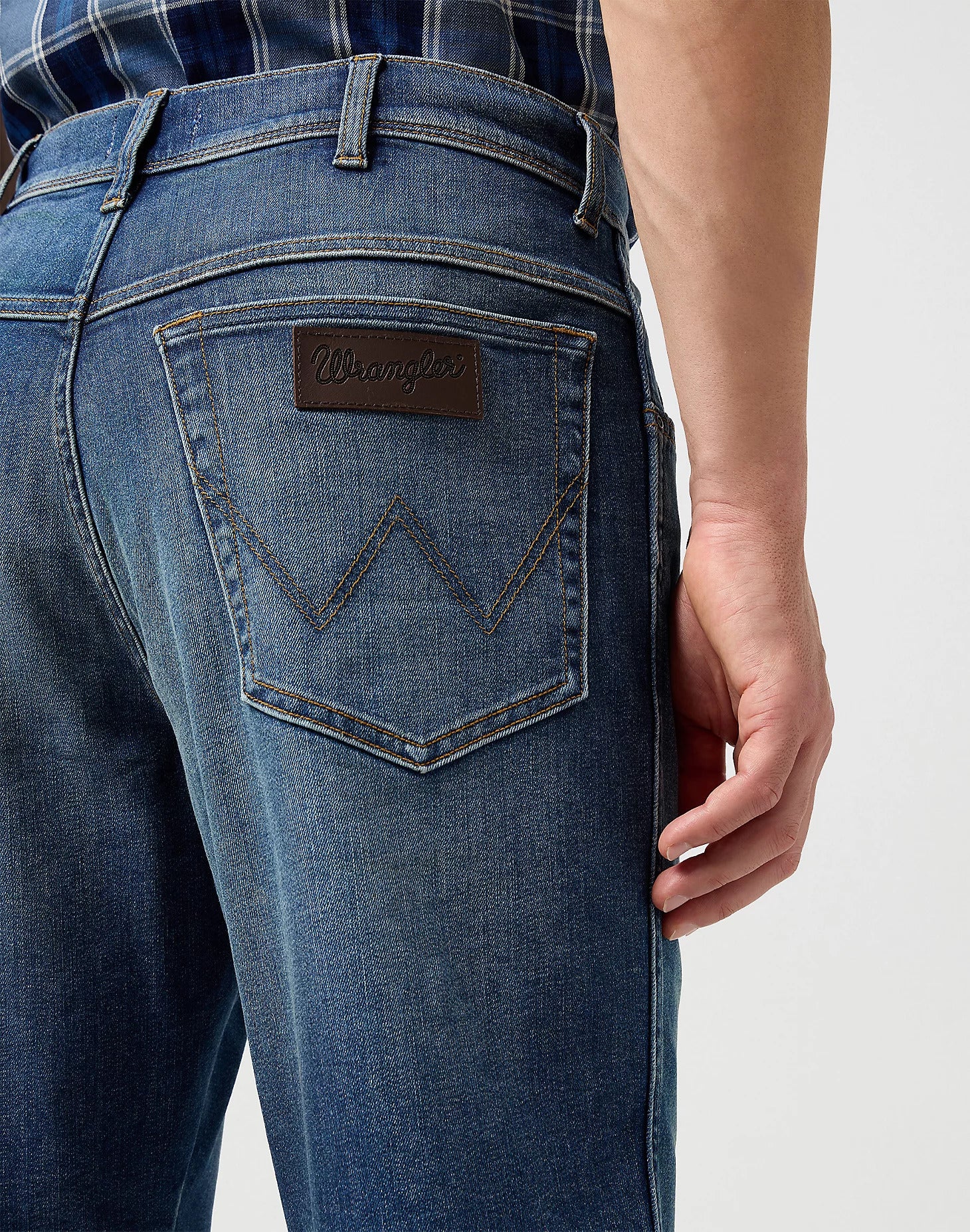 WRANGLER Texas Shorts - Faded Harbor Blue - 112350867 von Wrangler