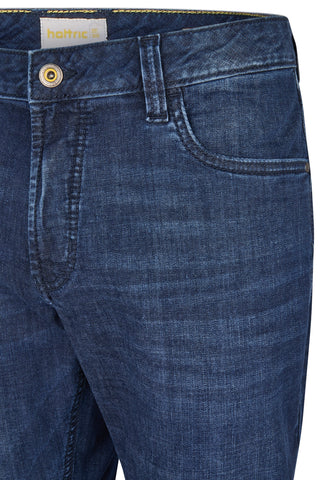 HATTRIC HARRIS Tapered Denim - Deep Indigo Blue - 688655 5363.45