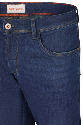 HATTRIC HENK Thermo-Jeans - Deep Harbor Blue - 689065 6325.42