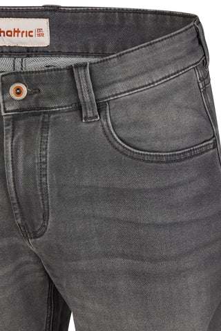 HATTRIC Bermuda - Steel Washed Grey - 698835 7308.06