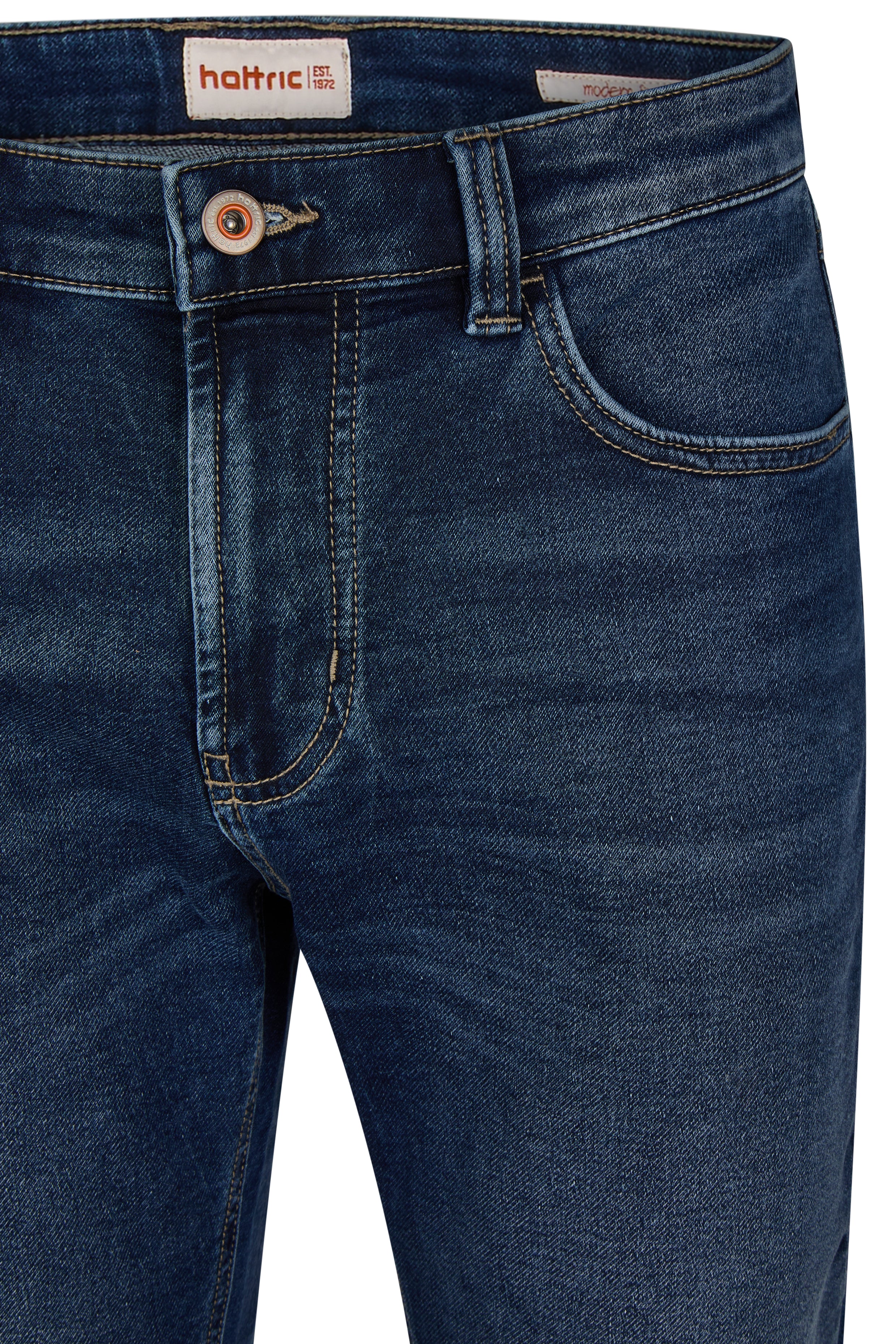 HATTRIC HARRIS Tapered Jeans - Midnight Indigo Blue - 688835 7308.42 von Hattric