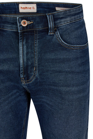 HATTRIC HARRIS Tapered Jeans - Midnight Indigo Blue - 688835 7308.42