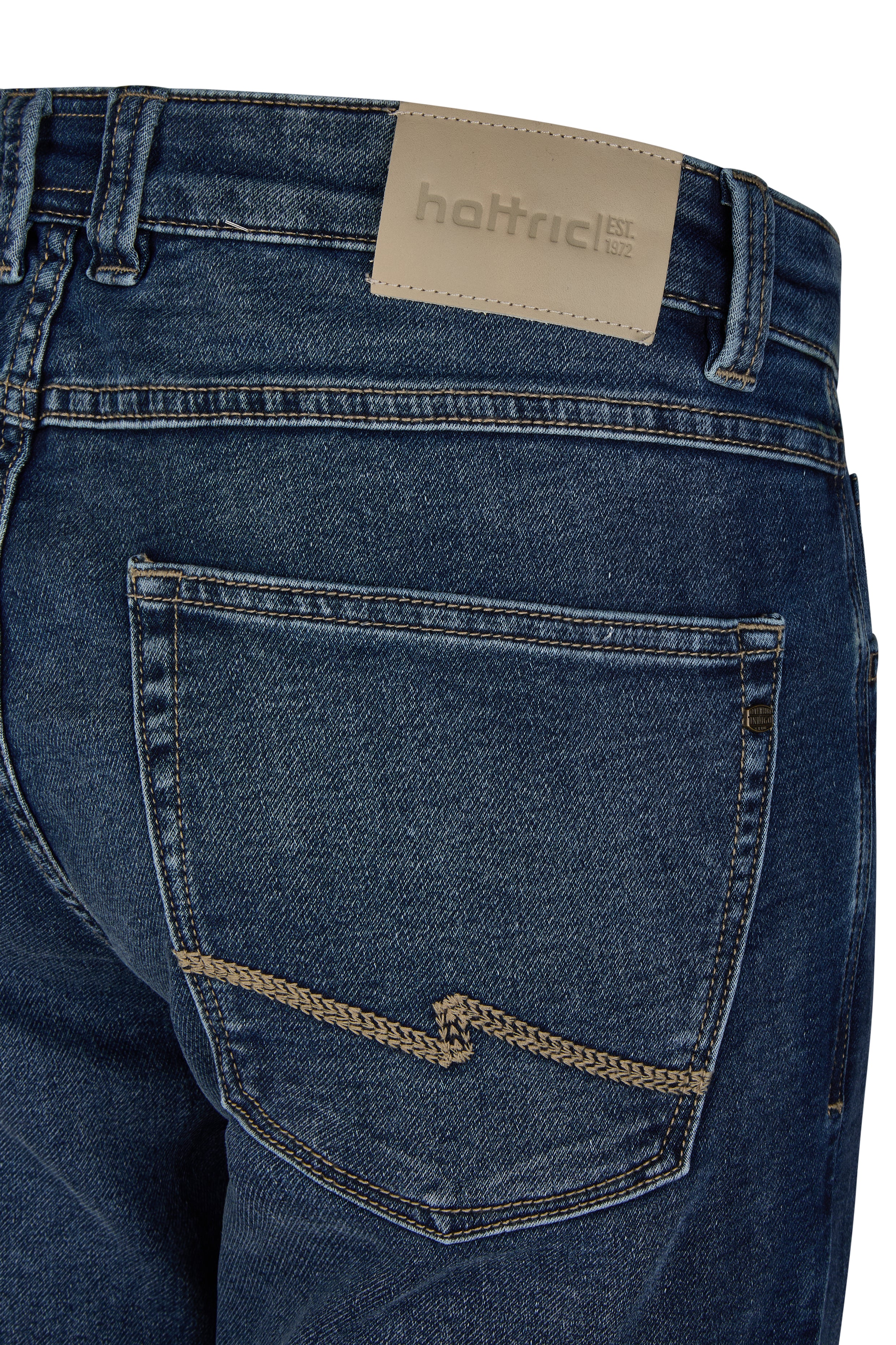 HATTRIC HARRIS Tapered Jeans - Midnight Indigo Blue - 688835 7308.42 von Hattric