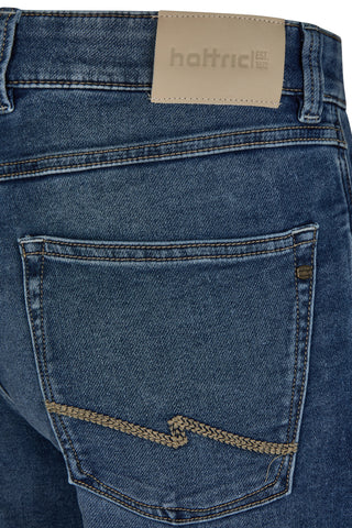 HATTRIC Bermuda - Midnight Chambray - 698835 7308.42
