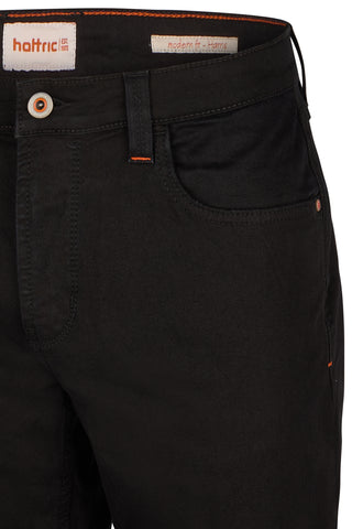 HATTRIC PARKER Hose - Obsidian Flex Black - 688645 9381.09