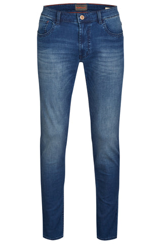 HATTRIC HARRIS Five Pocket - Ocean Wash Indigo - 688115 1282.42