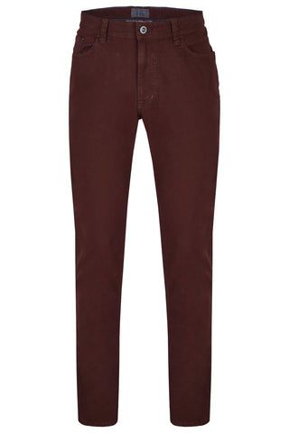 HATTRIC HUNTER Five Pocket - Deep Merlot Canvas - 688955 6334.57
