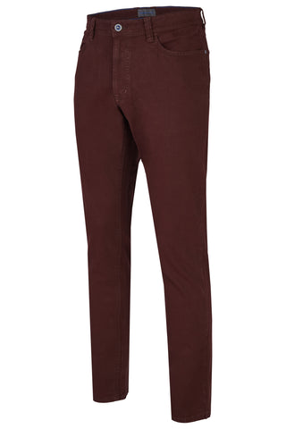 HATTRIC HUNTER Five Pocket - Deep Merlot Canvas - 688955 6334.57