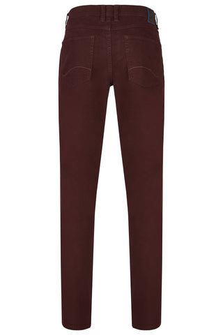 HATTRIC HUNTER Five Pocket - Deep Merlot Canvas - 688955 6334.57