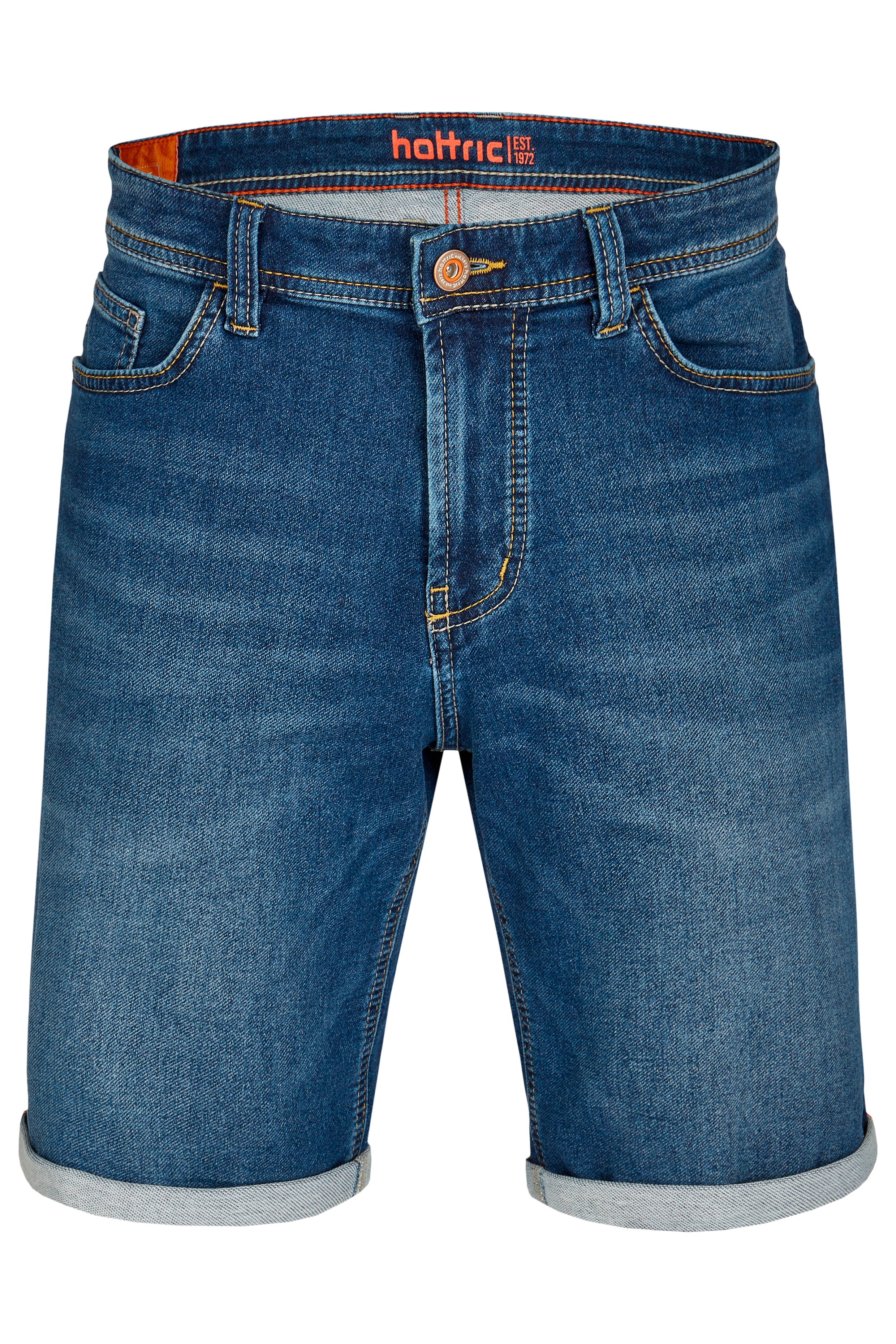 HATTRIC Bermuda denim midnight wash Bermuda Shorts - Midnight Indigo Wash - 698835 7712.45