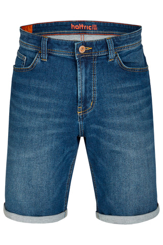 HATTRIC Bermuda denim midnight wash Bermuda Shorts - Midnight Indigo Wash - 698835 7712.45