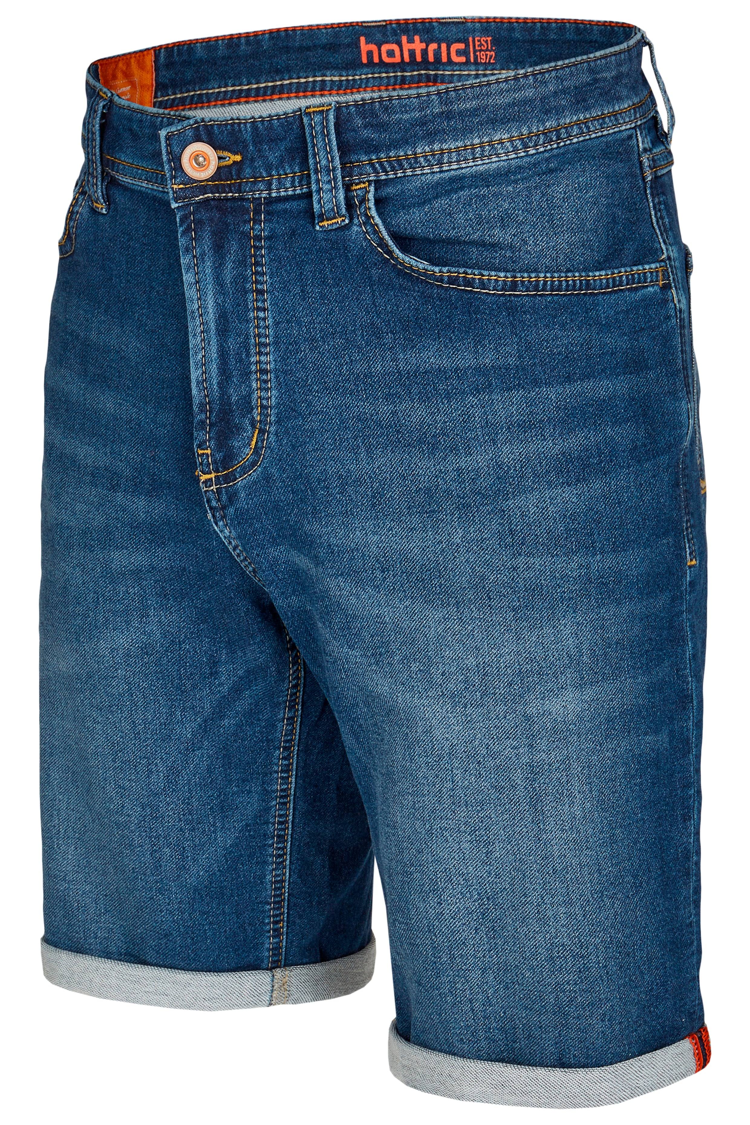 HATTRIC Bermuda denim midnight wash Bermuda Shorts - Midnight Indigo Wash - 698835 7712.45