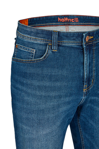 HATTRIC Bermuda denim midnight wash Bermuda Shorts - Midnight Indigo Wash - 698835 7712.45