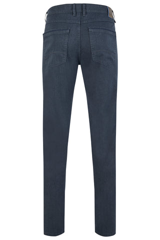 HATTRIC HUNTER Five Pocket - Midnight Indigo Chambray - 688085 6255.42