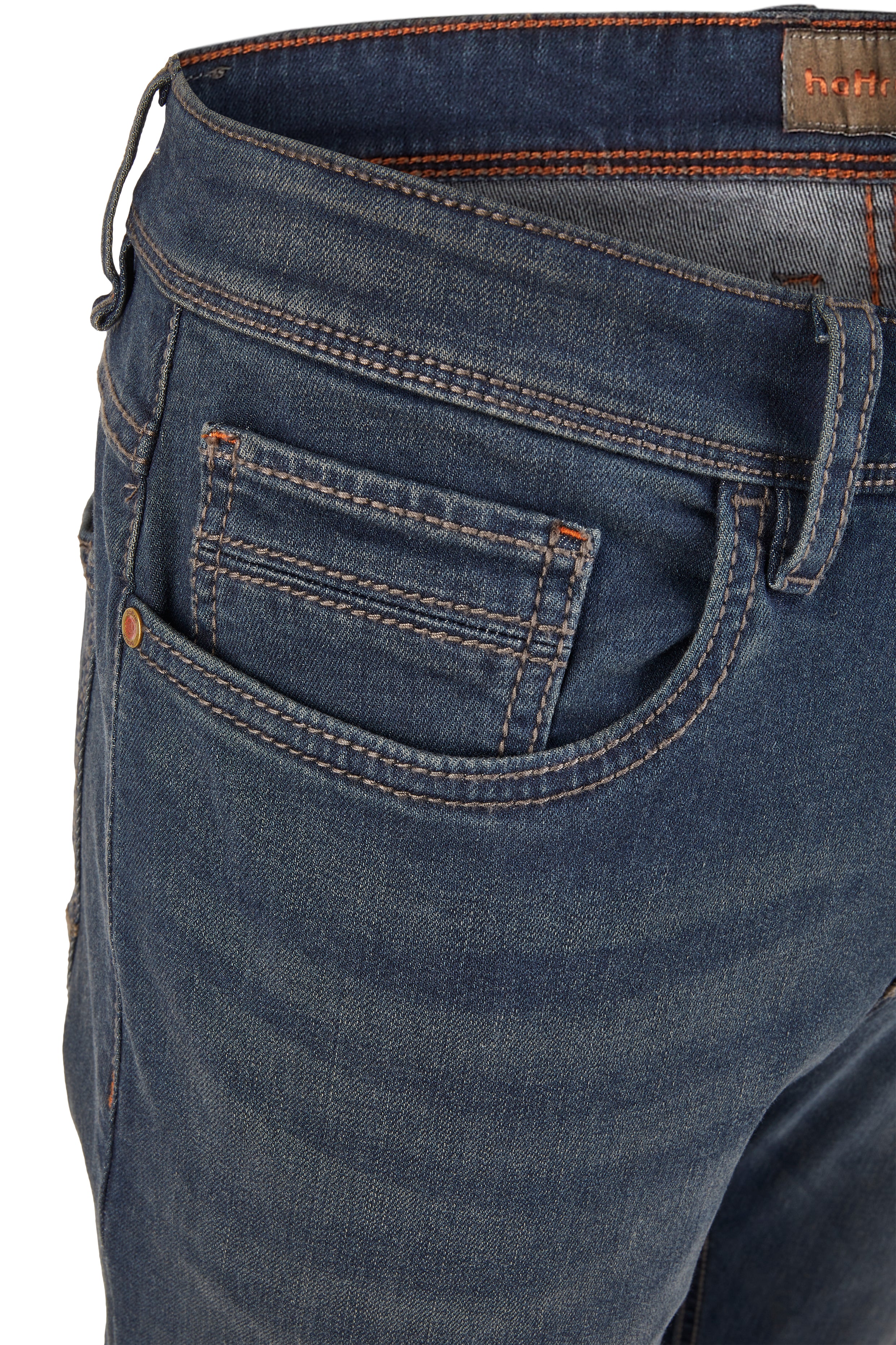 HATTRIC HARRIS Five Pocket - Indigo Shadow Blue - 688745 6348.46 von Hattric