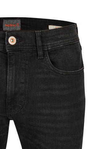 HATTRIC Harris Five Pocket - Midnight Coal Wash - 688315 8319.08
