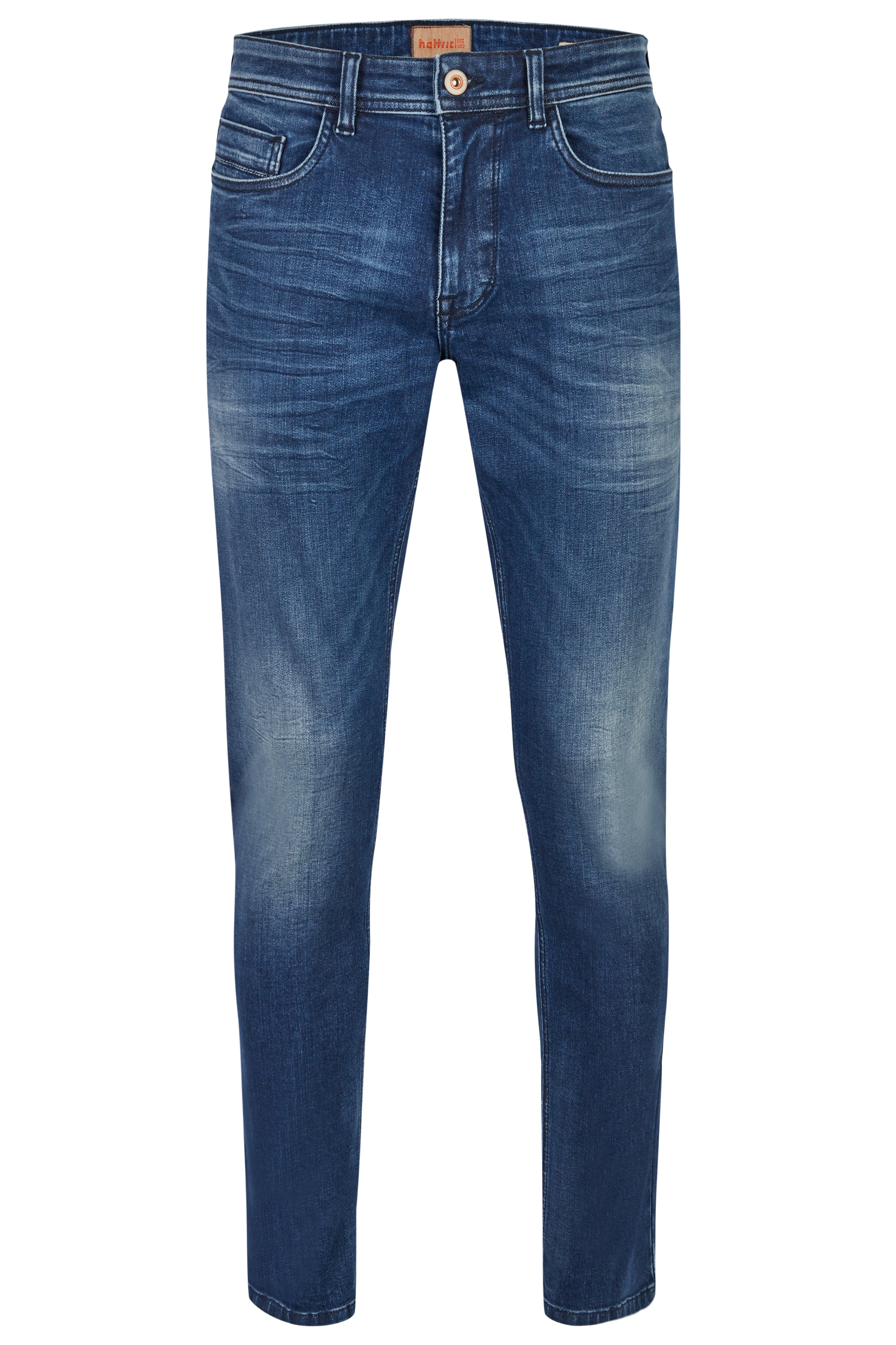 HATTRIC Harris Five Pocket - Deep Indigo Wash - 688315 8319.49