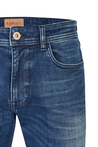 HATTRIC Harris Five Pocket - Deep Indigo Wash - 688315 8319.49