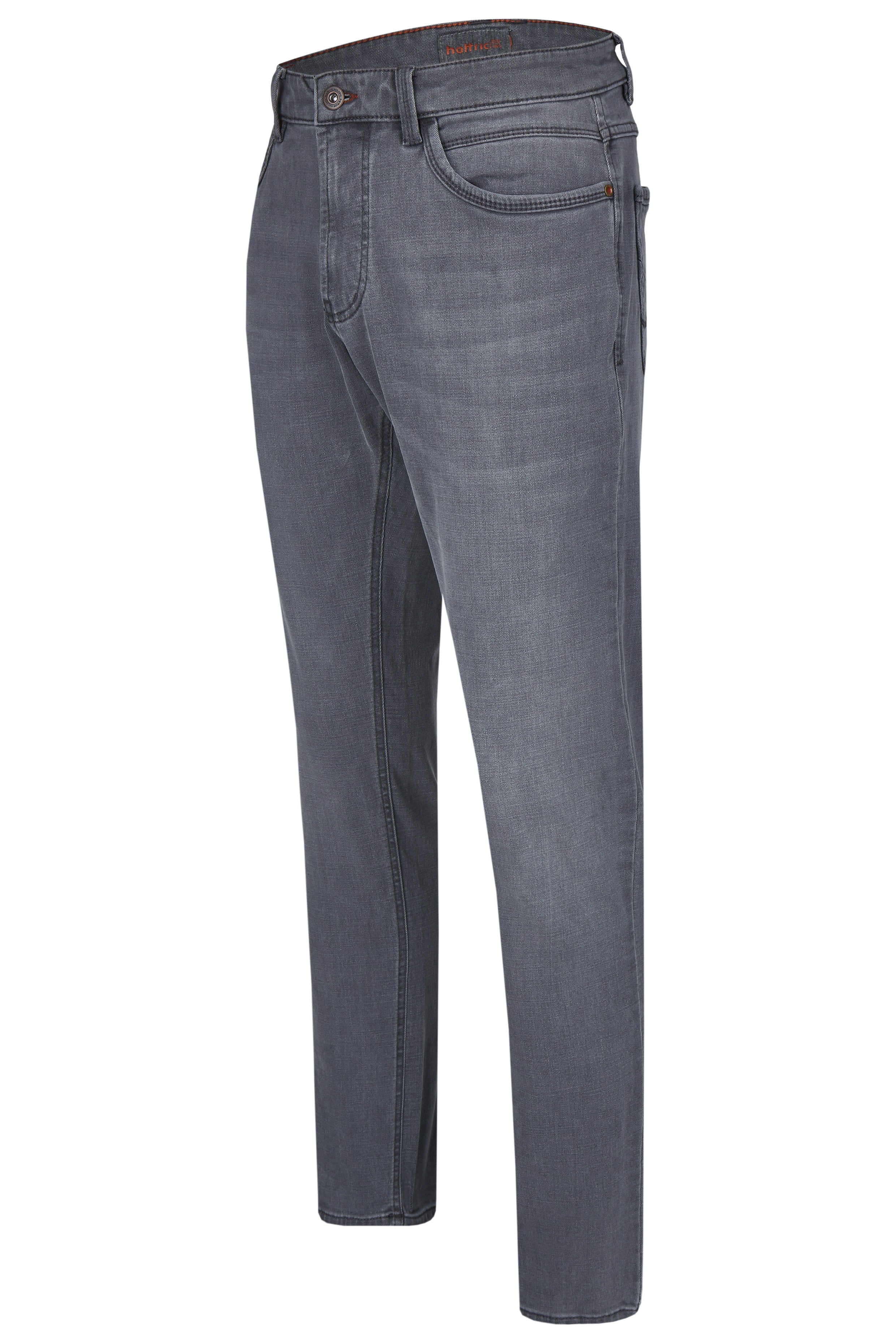 HATTRIC Harris Five Pocket - Silver Mist Denim - 688495 9690.06