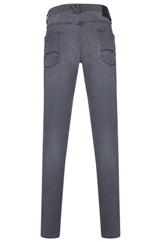 HATTRIC Harris Five Pocket - Silver Mist Denim - 688495 9690.06