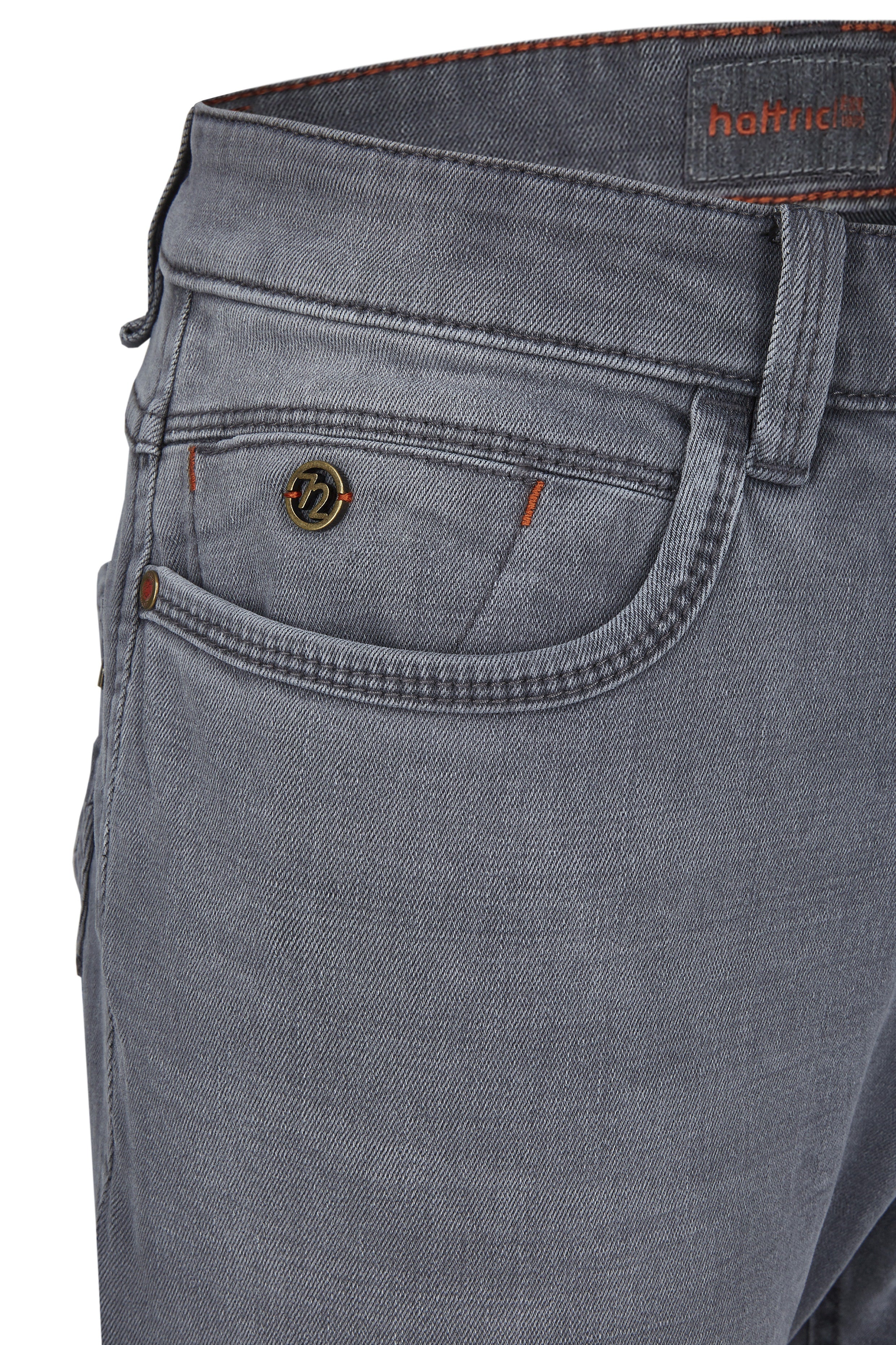 HATTRIC Harris Five Pocket - Silver Mist Denim - 688495 9690.06 von Hattric