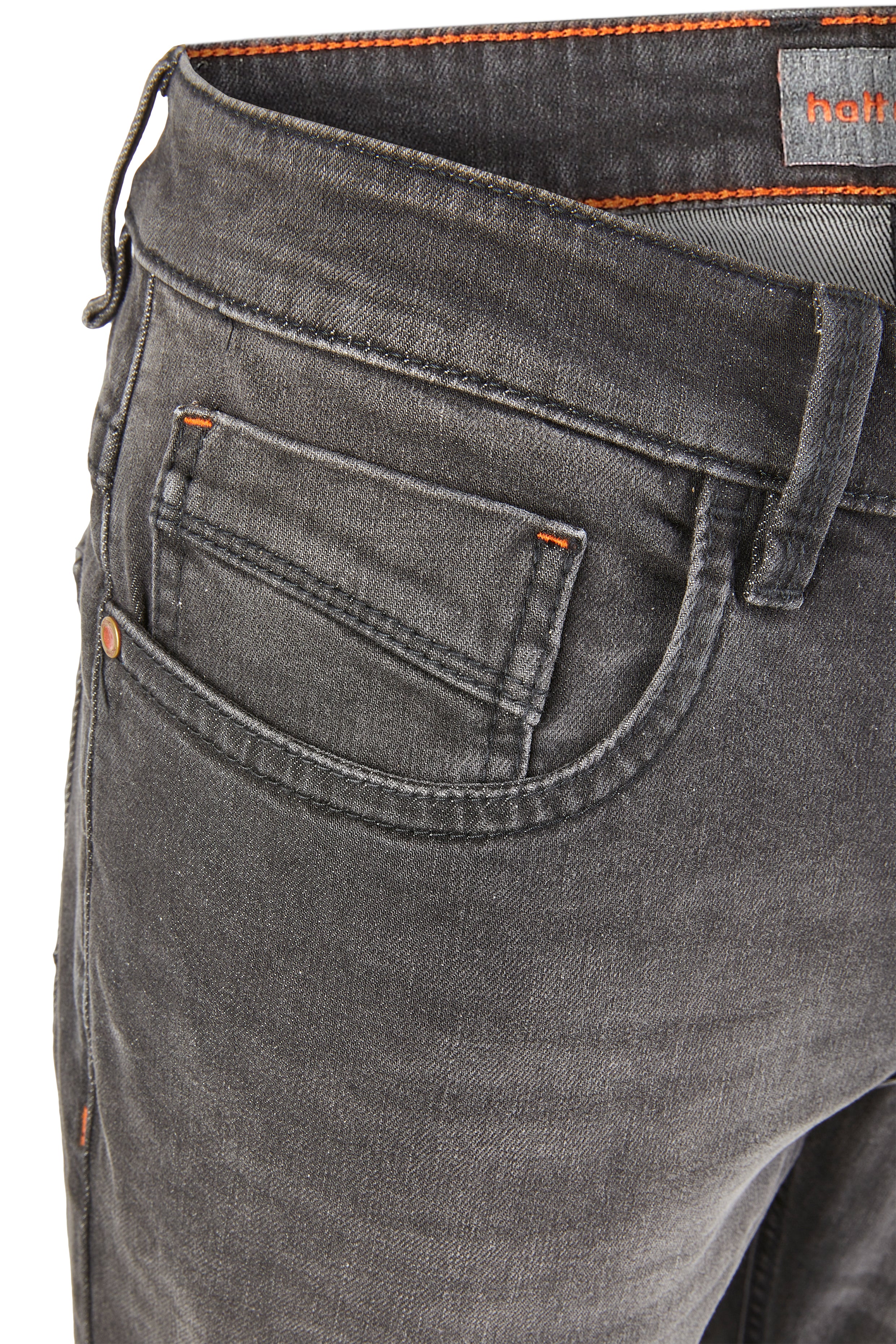 HATTRIC Davis Jeans - Charcoal Cloud Black - 688585 9348.06 von Hattric