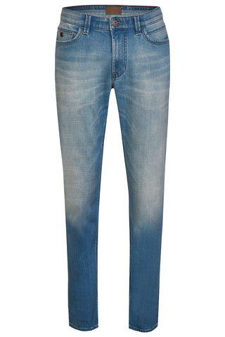 HATTRIC HARRIS Five Pocket - Ocean Wash Breeze - 688495 9690.41