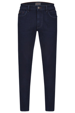 HATTRIC Harris Five Pocket - Midnight Ocean Raw - 688495 9690.44