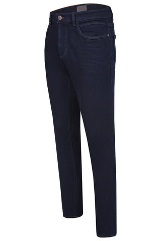 HATTRIC Harris Five Pocket - Midnight Ocean Raw - 688495 9690.44