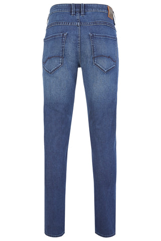 HATTRIC Davis Five Pocket - Blue Denim Haze - 688585 9348.45